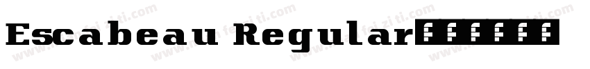 Escabeau Regular字体转换